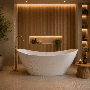 1700 freestanding double ended bath
