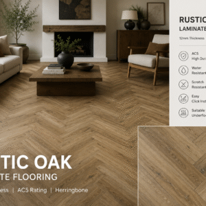 Rustic Oak Herringbone 12mm laminate