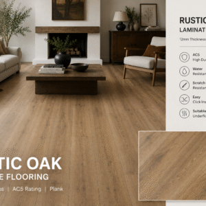 Rustic Oak AC5 12mm Laminate