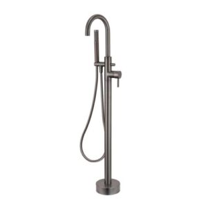 Gun Metal Floor Standing Bath Shower Mixer